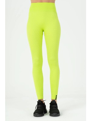 Maraton Seamless Kadın   Neon Yeşil Tayt