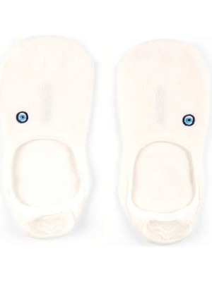 Faik Sönmez Nazar Boncuk Nakışlı Babet Çorap S26CRP030