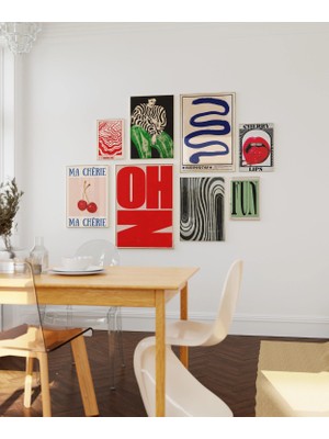 Ninastore 70'ler Retro Duvar Sanatı Baskı Seti: Psychedelic Y2K Dopamin Dekoru (Dijital Indirme)