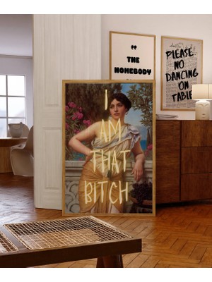 Ninastore Komik Alexandre Cabanel Parodisi Baskı/ Eklektik Ev Dekorasyonu (Dijital Indirme)