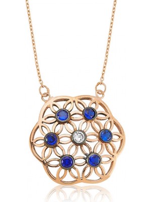 Marsilyan 925 Ayar Gümüş Yaşam Çiçeği Kadın Gümüş Kolye PT2610182 (72)