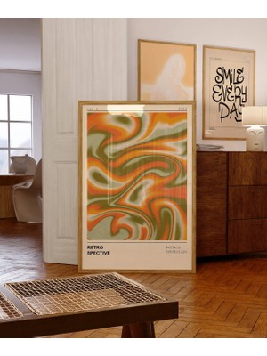 Ninastore 70'ler Retro Desenli Baskı/ Eğlenceli Psychedelic Duvar Sanatı (Dijital Indirme)