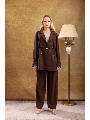 Verev 3054 Jakar Kumaş Beli Lastikli  Osso Ceketli Takım #26#