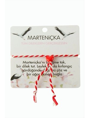 Renklime Kalp Marteniçka Bileklik