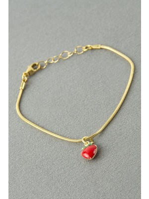 Renklime Elma Çelik Bileklik