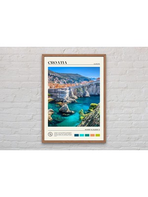 Ninastore Gerçek Fotoğraf/ Hırvatistan Baskısı/ Hırvatistan Duvar Sanatı/ Hırvatistan Posteri/ Hırvatistan Fot