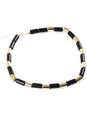 Faik Sönmez Metal Detaylı Kolye S26KLY016