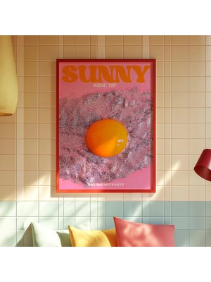 Ninastore Breakfast Club Posteri: 70'ler Retro Mutfak Duvar Sanatı (Dijital Indirme)