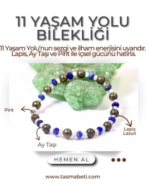 Doğaltaş 11 Yaşam Yolu Bilekliği – Sezgi, Ilham ve Güç Enerjisi