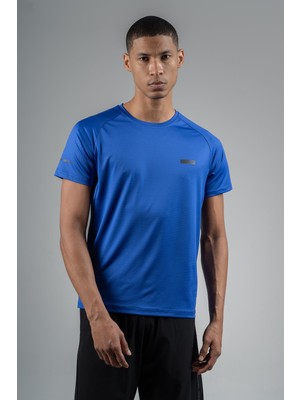 Maraton Regular Erkek Bisiklet Yaka  Saks T-shirt