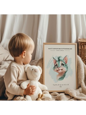 Ninastore Cheshire Kedisi Sanat Baskısı: Alice Harikalar Diyarında Posteri