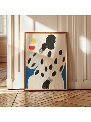 Ninastore Noktalı Kazaklı Adam Sanat Baskısı: Soyut Figüratif Dekor (Dijital Indirme)