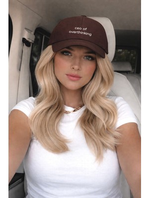 SF Collection Unisex Ceo Of Overthinking Baskılı Spor Şapka – Ayarlanabilir Pamuklu Cap Günlük Kombin Şapkası