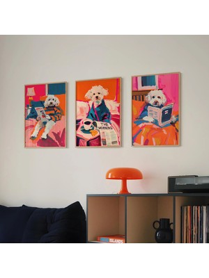 Ninastore Maltese Terrier Posteri: Kitsch Köpek Sever Duvar Sanatı (Dijital Indirme)