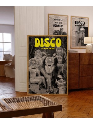 Ninastore 70'ler Disko Topu Sanat Baskısı: Psychedelic Retro Poster (Dijital Indirme)