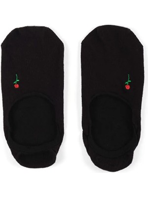 Faik Sönmez Çiçek Nakışlı Babet Çorap S26CRP002