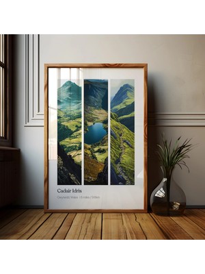 Ninastore Cadair Idris Wales Posteri: Snowdonia Milli Parkı Sanat Baskısı