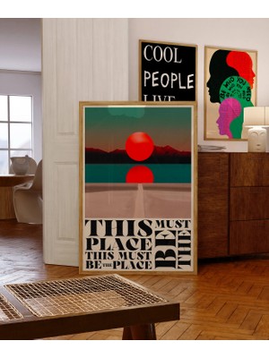 Ninastore Burası Tam O Yer Olmalı Baskı: Retro 70'ler Duvar Sanatı (Dijital Indirme)