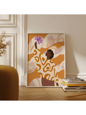 Ninastore Soyut Kadın Figürü Baskısı: Yüzyıl Ortası Modern Duvar Dekoru (Dijital Indirme)