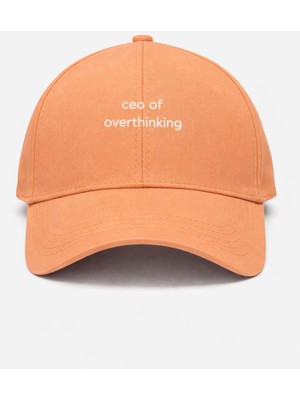 SF Collection Unisex Ceo Of Overthinking Baskılı Spor Şapka – Ayarlanabilir Pamuklu Cap Günlük Kombin Şapkası