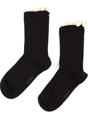 Faik Sönmez Dantel Fırfırlı Soket Çorap S26CRP012