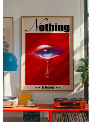 Ninastore Kırmızı Göz Sanat Baskısı / Trend Ev Dekorasyonu