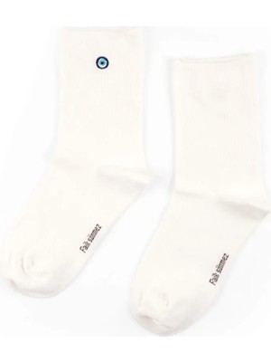 Faik Sönmez Nazar Boncuk Nakışlı Soket Çorap S26CRP029