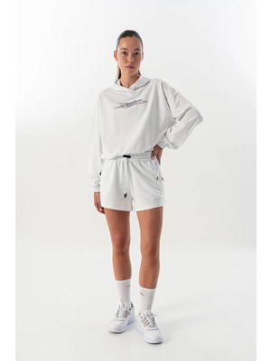 Maraton Comfort Kadın  Çan Paça Beyaz- Şort