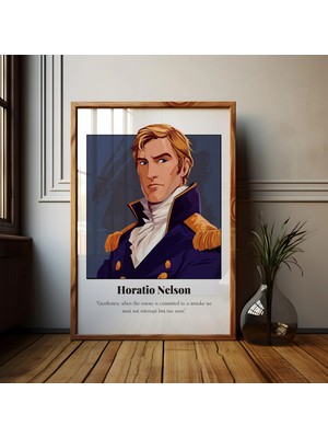 Ninastore Horatio Nelson'dan Alıntı Posteri: Kraliyet Donanması Sanat Baskısı