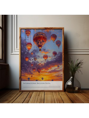 Ninastore Albuquerque Balon Festivali Posteri: Yeni Meksika Seyahat Sanat Baskısı