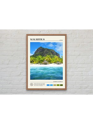 Ninastore Gerçek Fotoğraf/ Mauritius Baskısı/ Mauritius Duvar Sanatı/ Mauritius Posteri/ Mauritius Fotoğrafı/