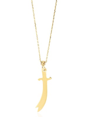 Gekas Kuyumculuk 14 Ayar Altın Kılıç Kolye