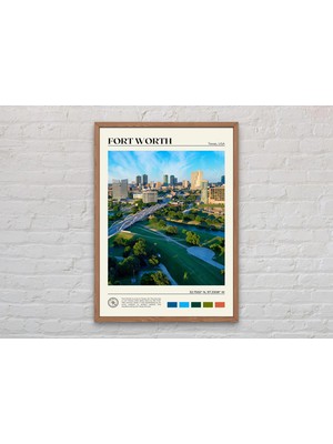 Ninastore Gerçek Fotoğraf/ Fort Worth Baskısı/ Fort Worth Duvar Sanatı/ Fort Worth Posteri/ Fort Worth Fotoğra