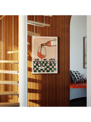 Ninastore Bana Ne Zaman Söyle Posteri: Eğlenceli Şarap Duvar Sanatı/ Retro Alıntı Baskısı/ Bar Duvar Dekoru