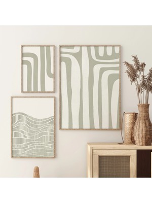 Ninastore Adaçayı Yeşili Baskı Seti/ 3'lü Duvar Sanatı Seti/ 3'lü Yazdırılabilir Set/ Adaçayı Yeşili Dekorasyo