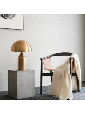Ronisu Aydınlatma Mantar Şeklinde Metal Modern Masa Lambası 25 cm RA-LBR-8743-71-01