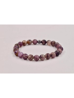 Doğaltaş Çeroit(Charoite, Lavenderite) Bileklik