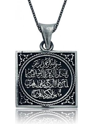 Marsilyan 925 Ayar Gümüş Nazar Duası Kadın Gümüş Kolye PT2610225 (72)