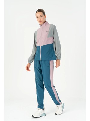 Maraton Regular Kadın Dik Yaka  Gri- Tracktop