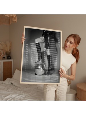 Ninastore Disko Topu Topuklu Ayakkabı Baskısı: Kızlar Gecesi Fotoğrafçılığı (Dijital Indirme)