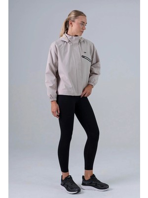 Maraton Comfort Kadın Çıkma Kapüşonlu  Gri- Yağmurluk
