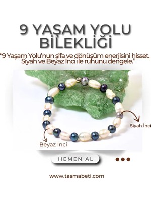 Doğaltaş 9 Yaşam Yolu Bilekliği – Şifa, Dönüşüm ve Tamamlanma Enerjisi