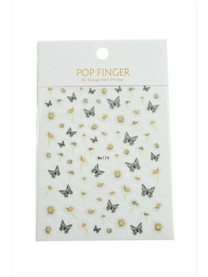 Renklime Kelebek Tattoo Dövme Sticker