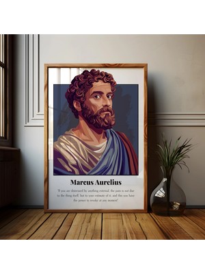 Ninastore Marcus Aurelius Alıntısı Posteri: Stoacı Felsefe Sanat Baskısı
