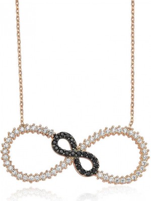 Marsilyan 925 Ayar Gümüş Iki Sonsuzluk Kolye PT2610078 (72)