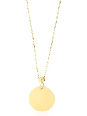 Gekas Kuyumculuk 14 Ayar Altın Daire Kolye