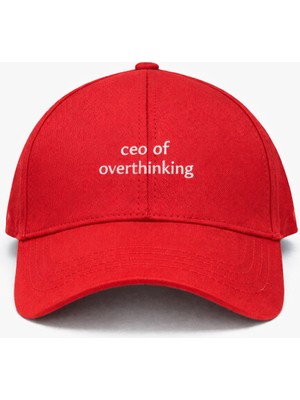 SF Collection Unisex Ceo Of Overthinking Baskılı Spor Şapka – Ayarlanabilir Pamuklu Cap Günlük Kombin Şapkası