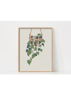 Ninastore Ev Bitkisi Severler Için Bitki Temalı Sanat Baskısı / Bitki Posteri / Bitki Baskısı / Boho Baskılar