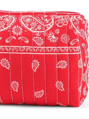 Faik Sönmez Şal Desen Kozmetik Çantası S26CNT009