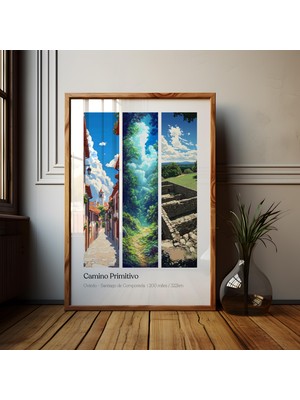 Ninastore Camino Primitivo Posteri: St James Yolu Baskısı